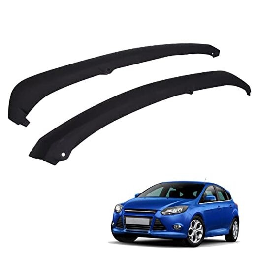 2-Pack Front Bumper Lower Trim Panel Black Plastic Left Right Replacement for