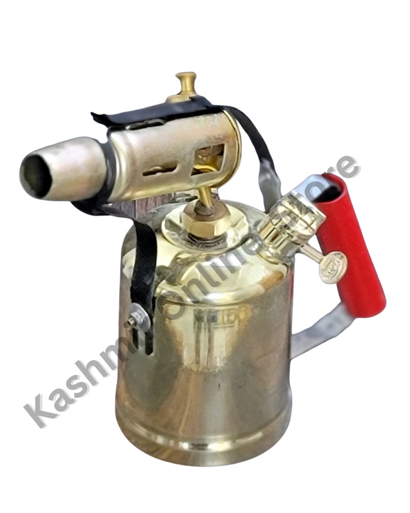 Premium Classic Brass Blow Torch Lamp – Fully Working Home Display Decor