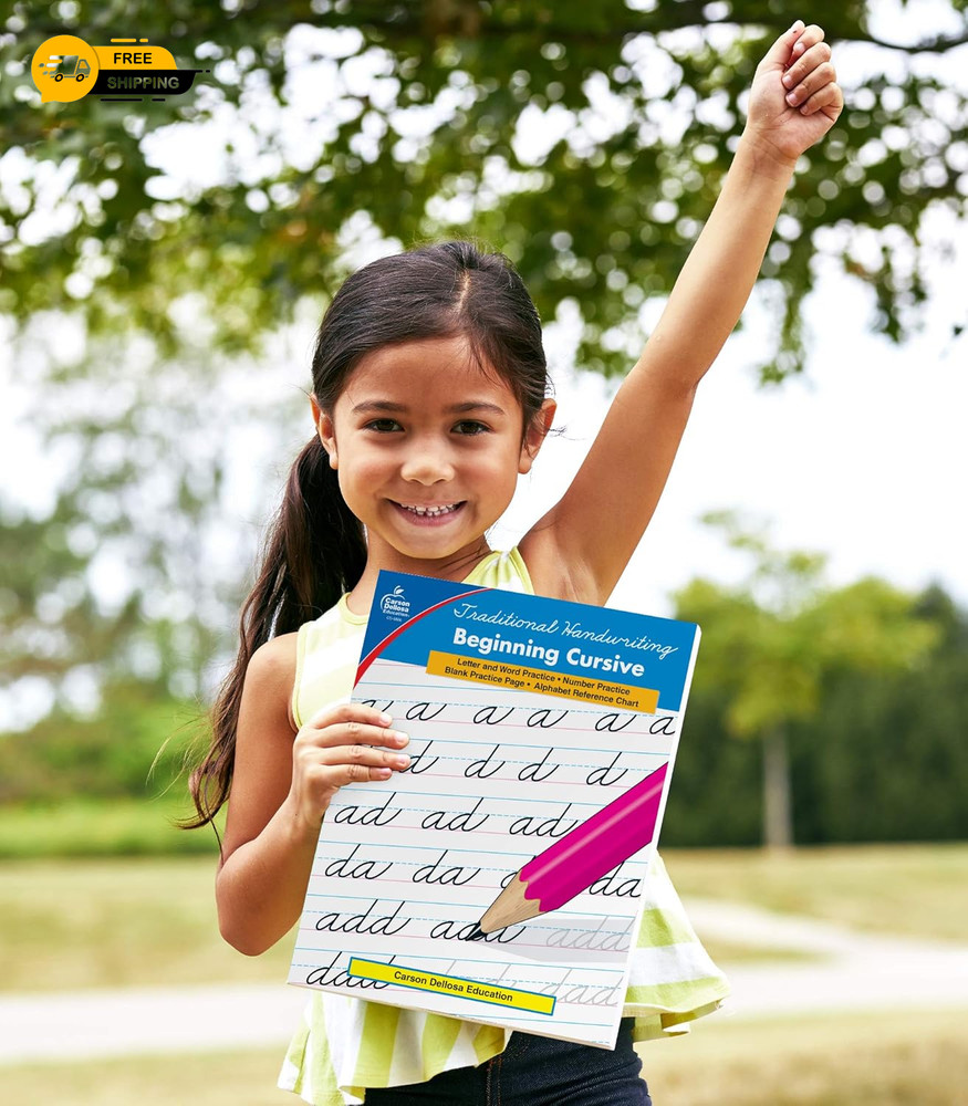 Carson Dellosa Beginning Cursive Handwriting Workbook, Traditional Writing Book