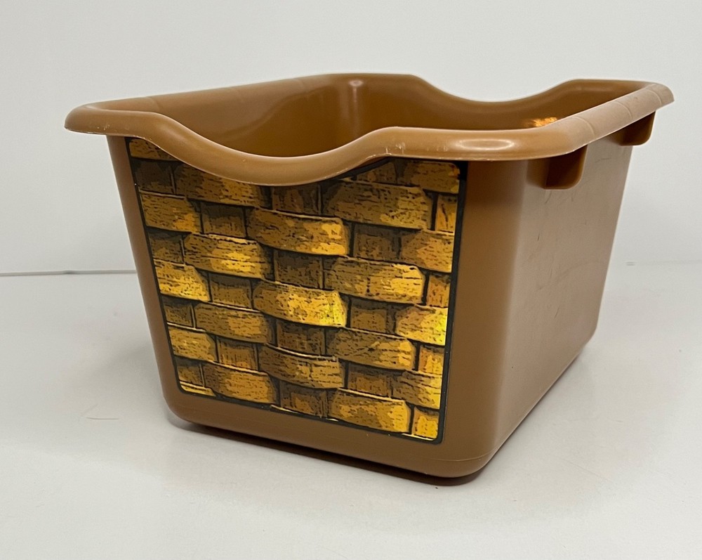 Step 2 Kitchen Brown Plastic Basket Bin Faux Wicker Replacement