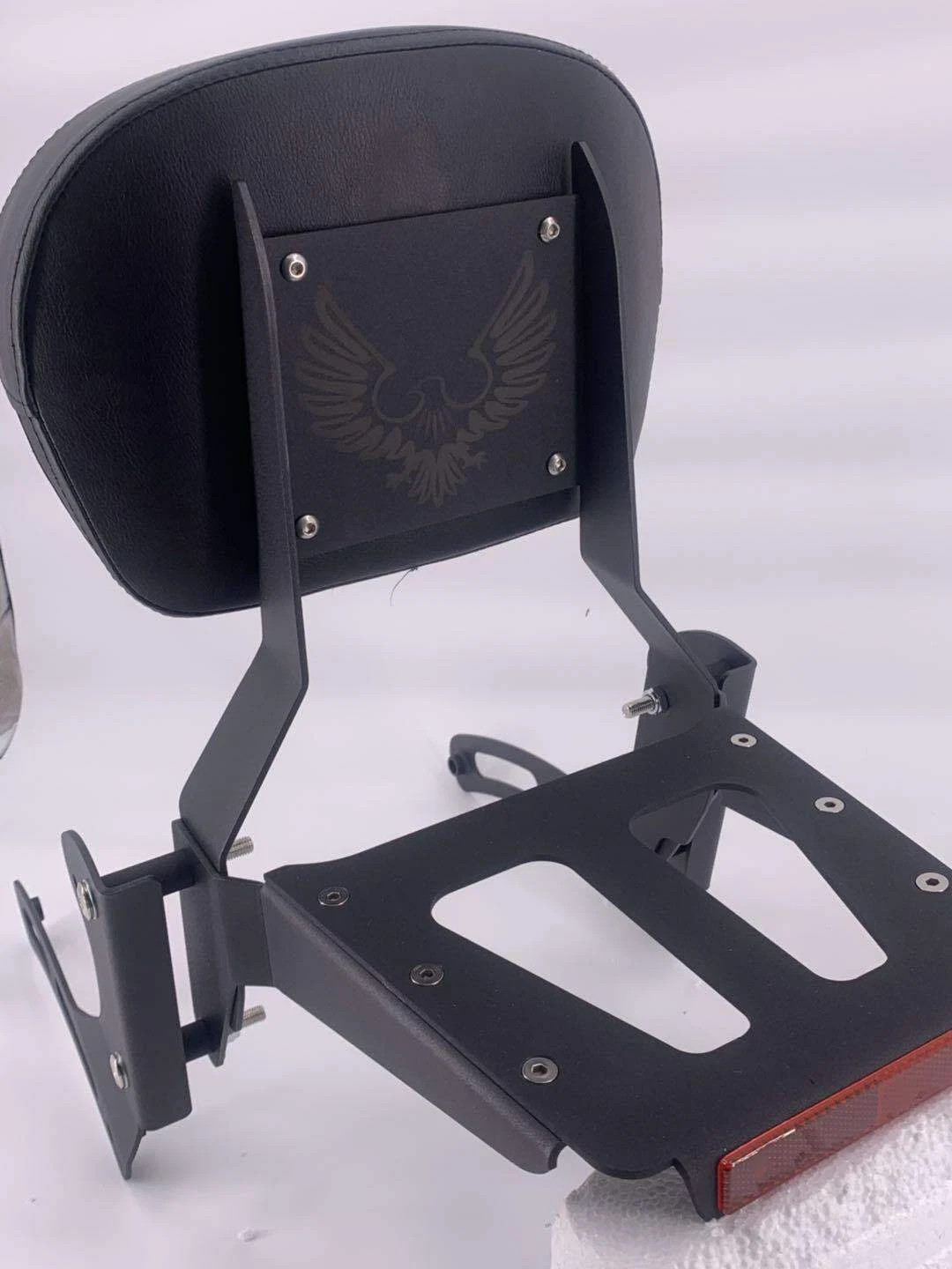 NEW BLACK Sissy Bar & Luggage Rack Kawasaki Vulcan 900 Classic & Custom 09 to 25