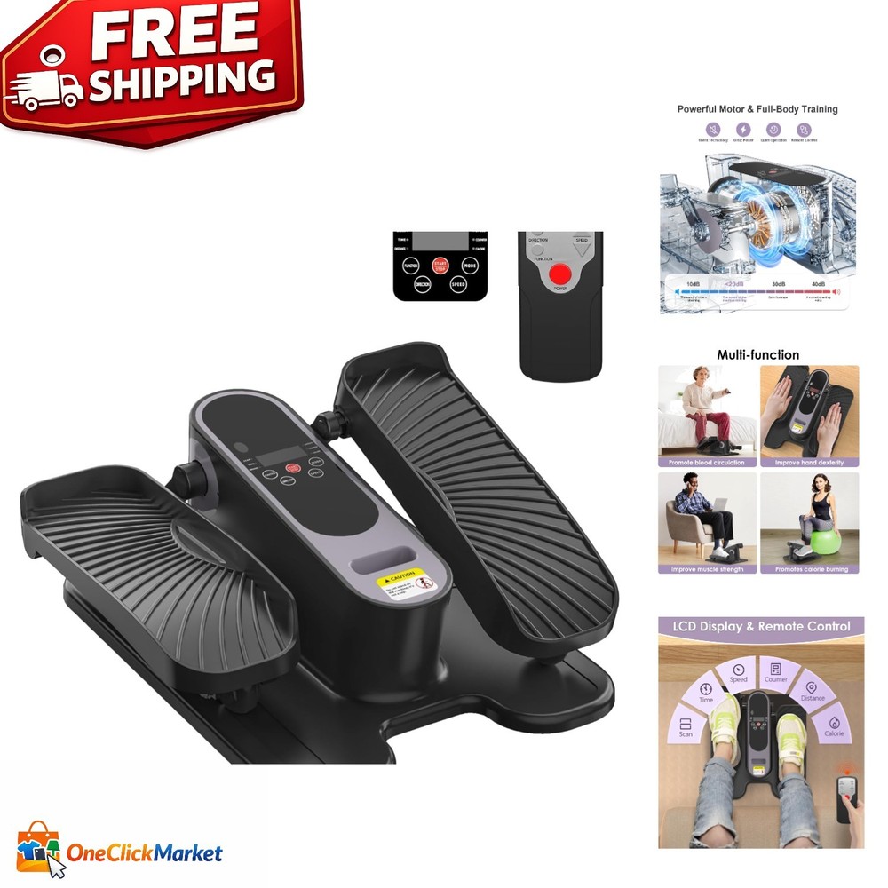 Quiet Mini Elliptical Leg Exerciser - Remote-Controlled for Comfortable Workouts