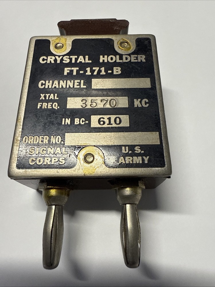PARASET replica transceiver ORIGINAL 3.570 MHz crystal holder FT-171-B