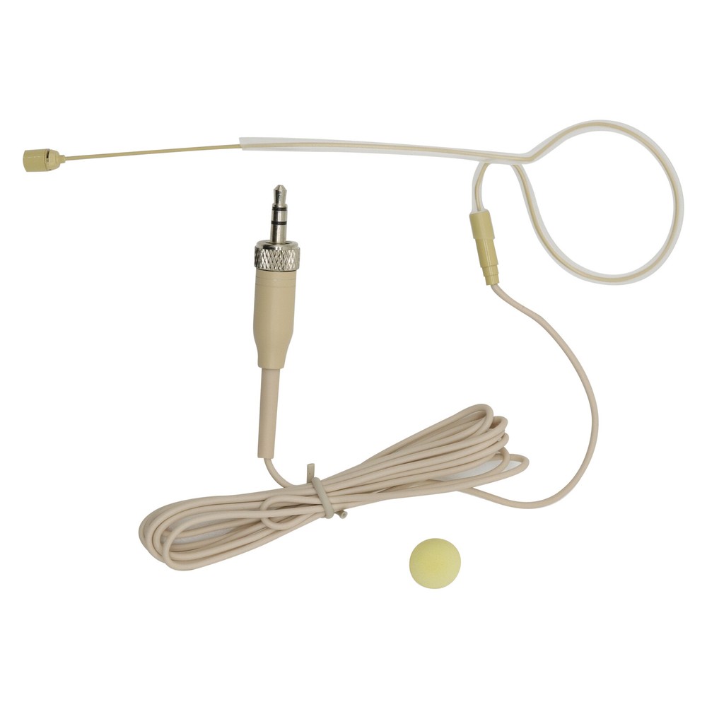 4x Single Earhook Headset Microphone 3.5mm Screw Lock Connector for Sennheiser