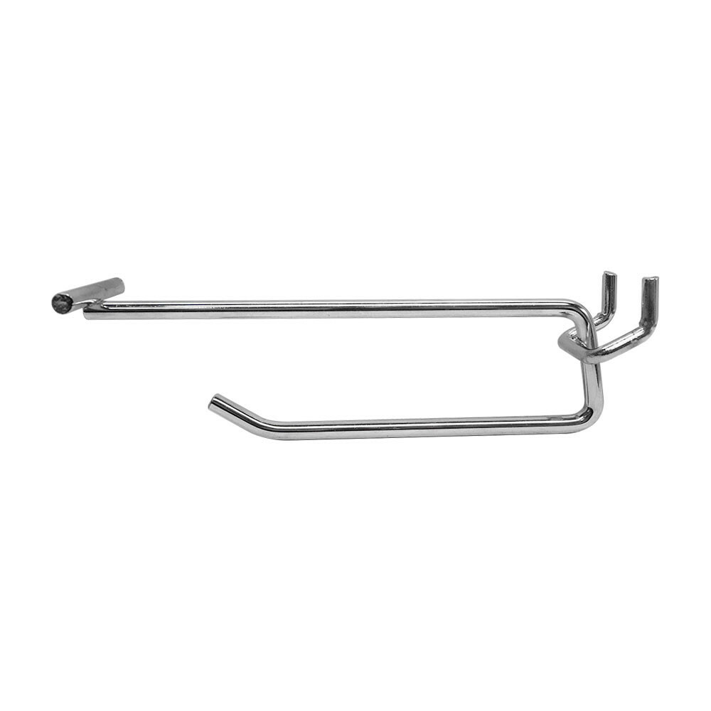 Pegboard Flip-End Scanner Hook 4" Retail Store Shop Display Fixture Chrome-100PC