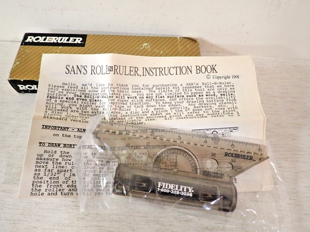 Vintage ROLLnRULER 6in Multipurpose Drafting/Drawing Tool made in USA