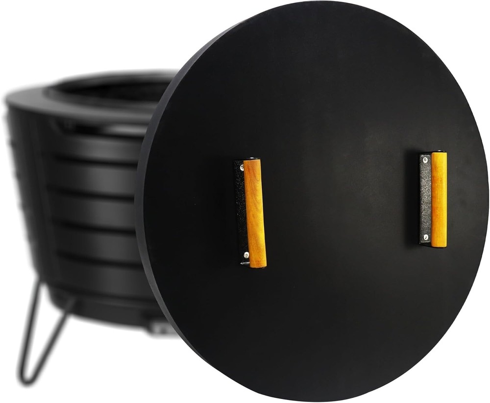 FEBTECH 25.5 inch Round Firepit Lid - Compatible for 25" Smokeless Fire Pit