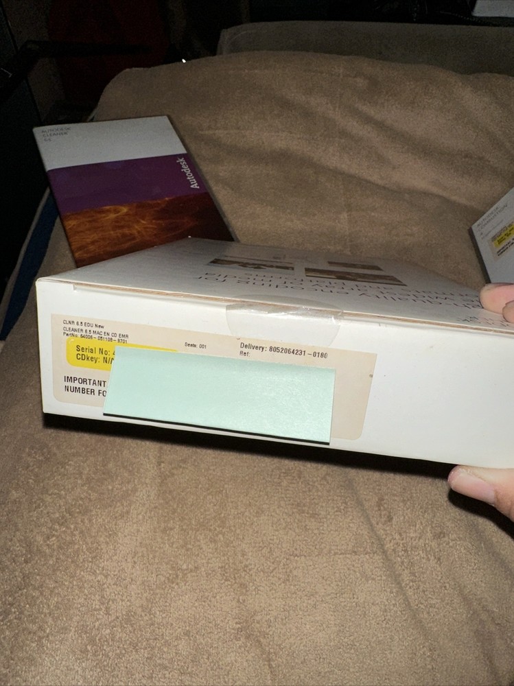 Autodesk Cleaner 6.5 English Language For MAC (DVDs only) W/ Code Guide