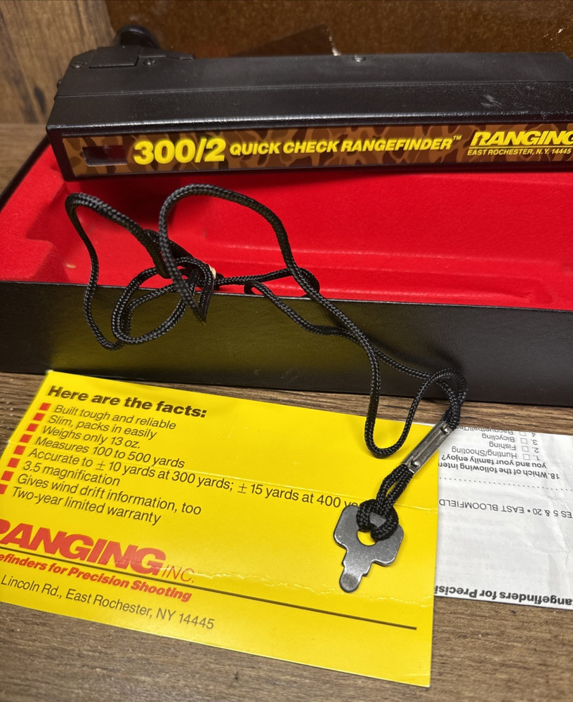 Ranging Model 300/2 Precision Rangefinder Quick Check Range Finder