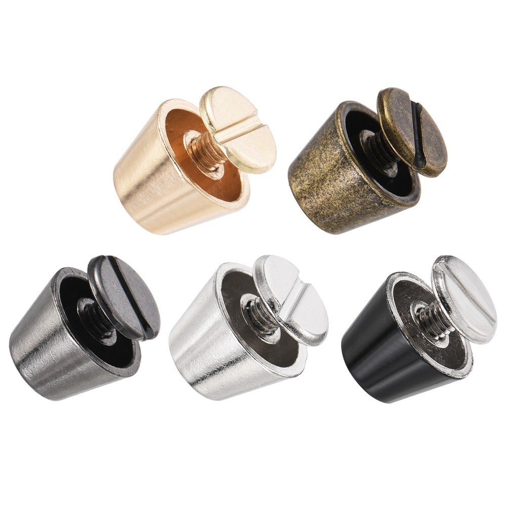 Screw Back Stud Spike (10x7mm) 20pcs, Flat Head Stud Rivets