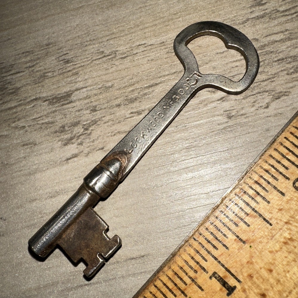Antique Lockwood Mfg. Co. Skeleton Key #5 Round Solid Barrel