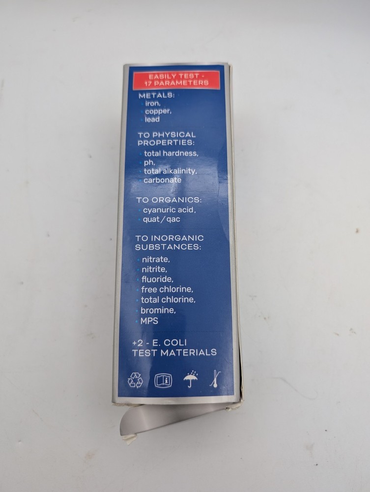 17 Elements Water Testing Kit for PH Hardness,bacteria in Home Tap Water