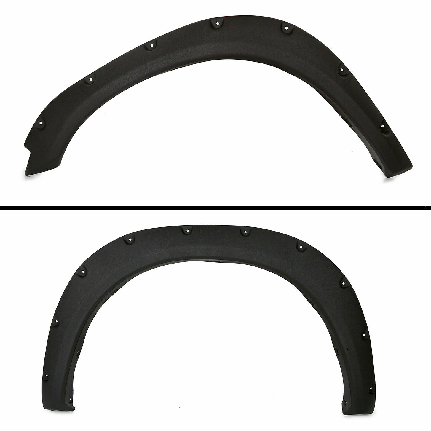 FOR 2009-23 19 DODGE RAM 1500 TEXTURED POCKET RIVETED STYLE WHEEL FENDER FLARES