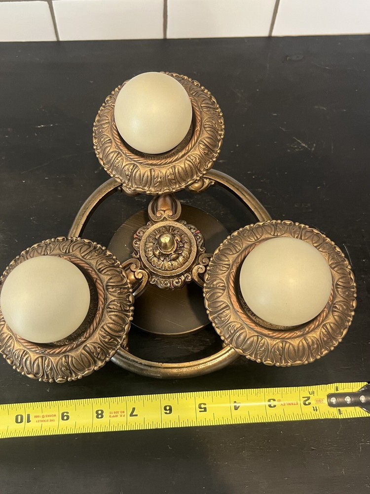 Single Nice Semi Flush Mount Three Socket Fixture 2L