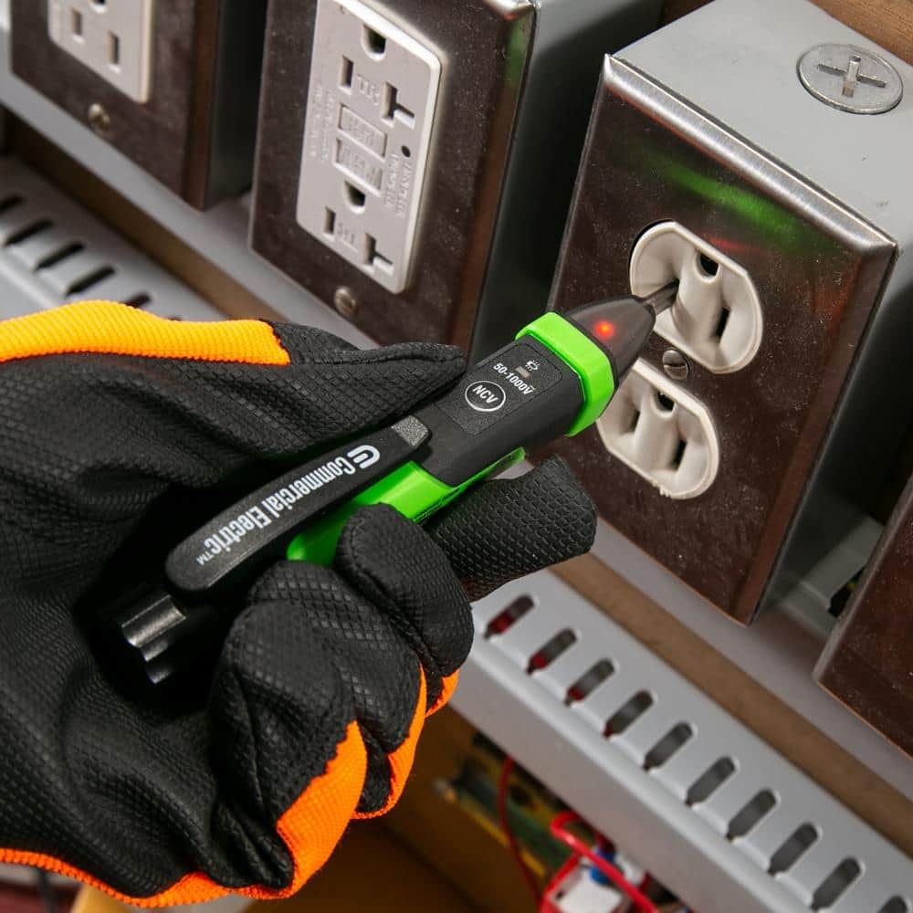 Commercial Electric Digital Non-Contact Voltage and GFCI Receptacle Tester Kit