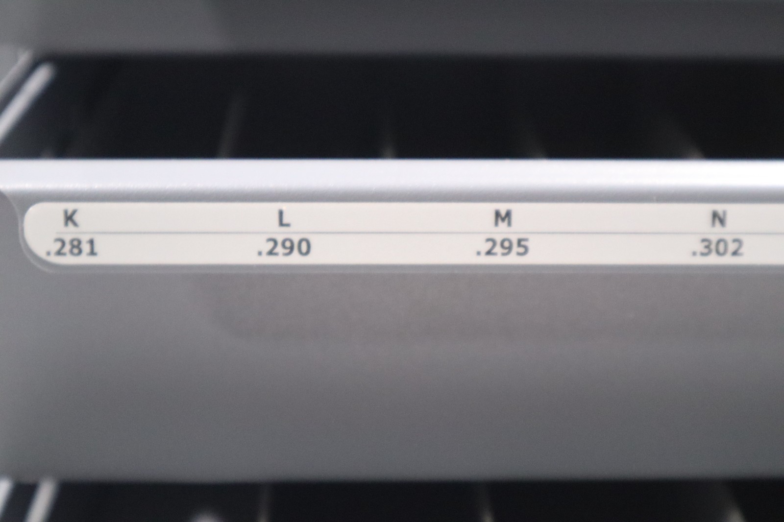 HUOT, LETTER SIZE DRILL DISPENSER, A to Z JOBBER LENGTH DRILLS 13050