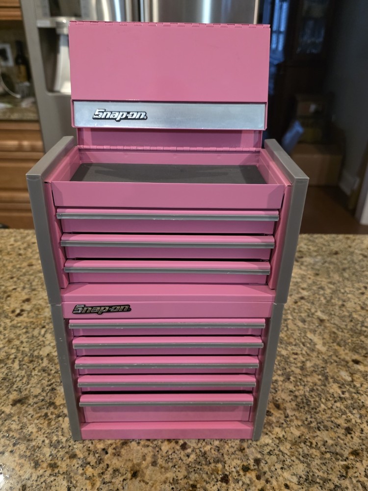Snap-On - Micro Roll Cab BOTTOM & TOP chest "SET" Mini Tool Box Pink
