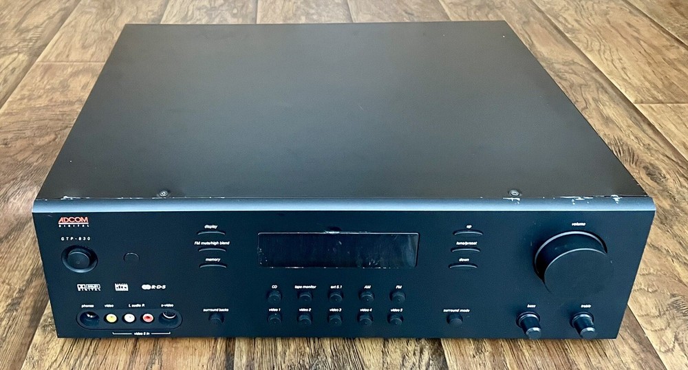 Adcom Digital Processing Tuner Preamplifier GTP-830 — Partially Tested/Working