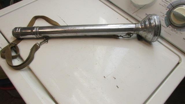 Vintage Mining Light With Leather Shoulder Strap And Ary Case Bag