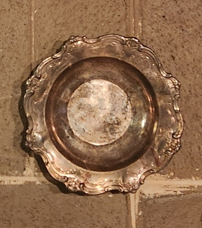 Gorham Silver Original Chantilly Silverplate Candy Dish Bowl Makers Mark YC1310