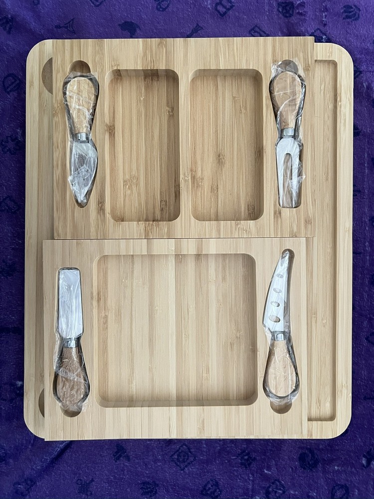 Stedware Premier Collection - Charcutterie Board Set with Knives & Dishes