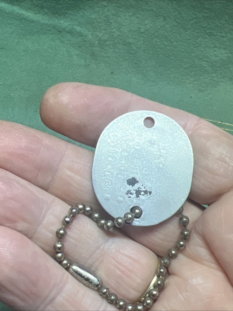 WWII USNR Dog Tag Identification Plate 1943 United States Navy Reserve CRISWELL