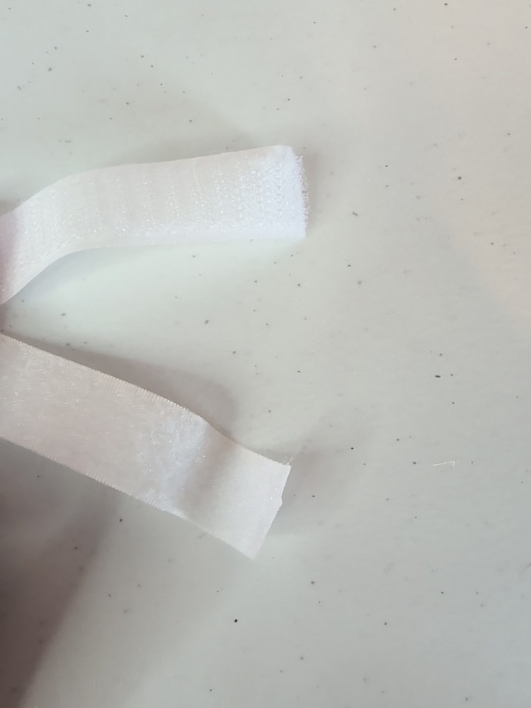 Hook and Loop -- sew on -- 1" inch white --3.5 Yards