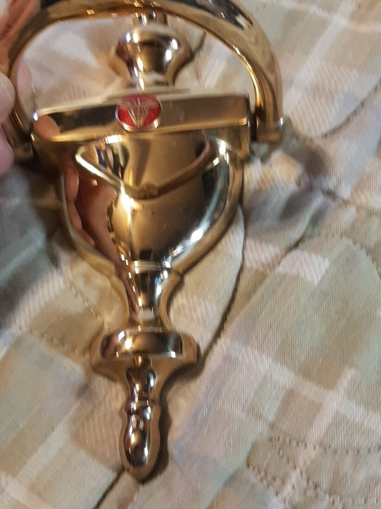Polished Brass door knocker With LOGO