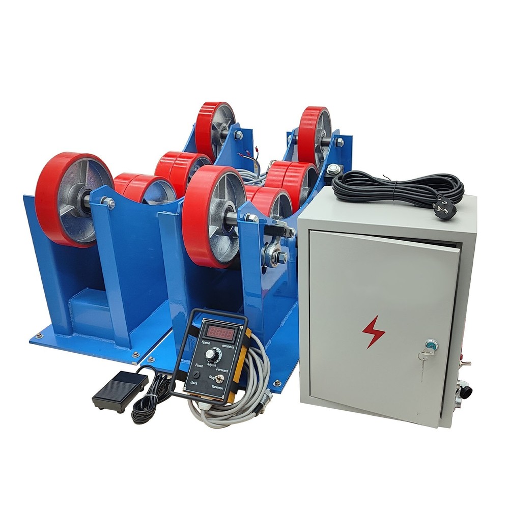 220V 3T Welding Turning Roller Rotating Adjustable Welding Roller Support Frame