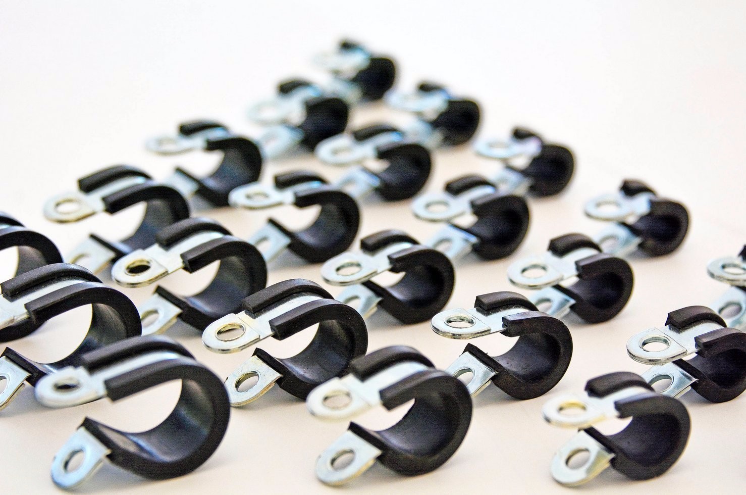 Swordfish 32290 42pc Rubber Insulated Hose Clamp Adel Clamp Assortment