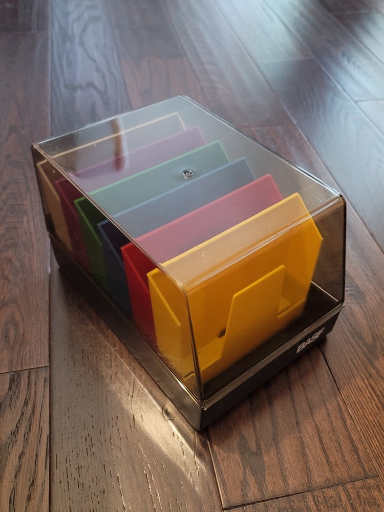 SRW Minidex 78 5.25" FLOPPY DISK HOLDER Works with Apple II Commodore BASF