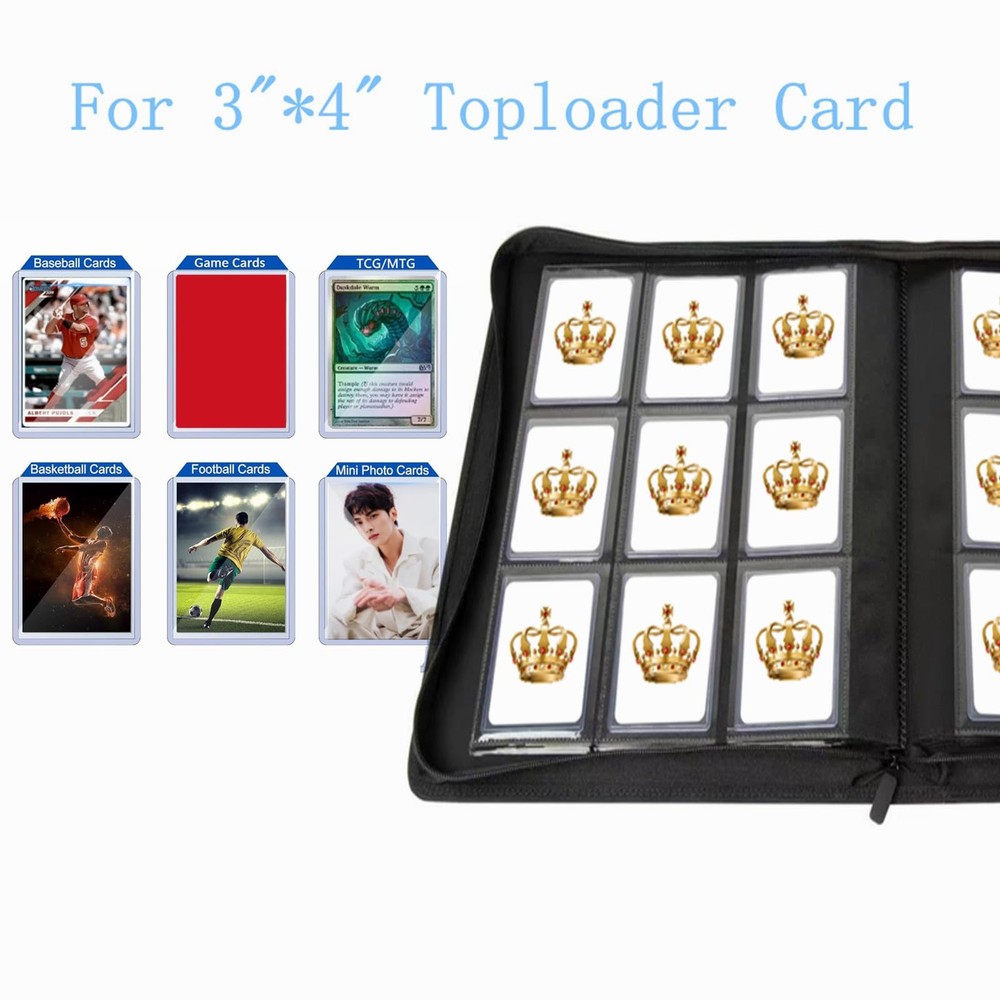 ANIXITECH Toploader Binder,9-Pocket Double Sided Top Loader Binder ,Holds 288...