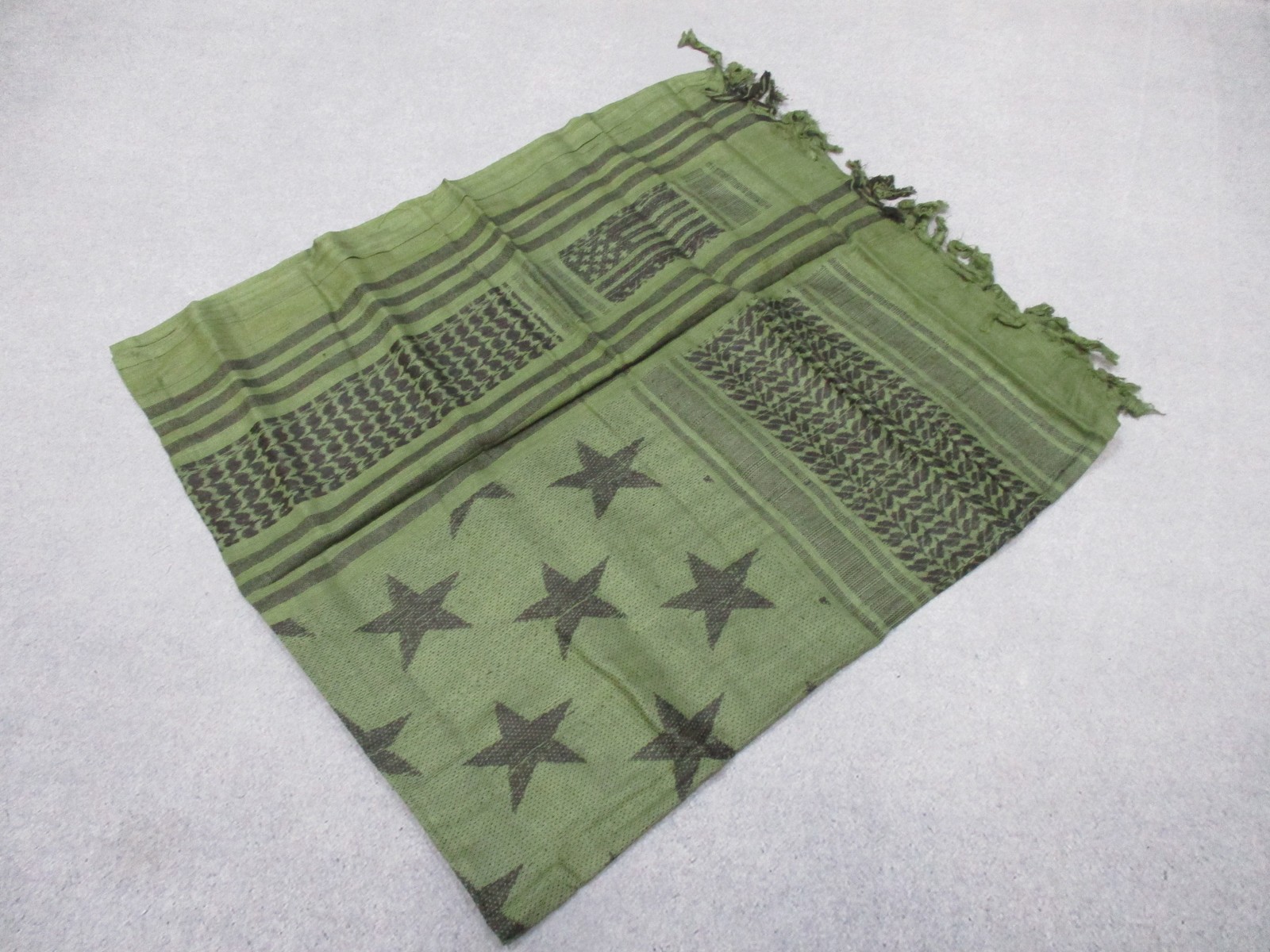 RAPDOM Tactical Shemagh Scarf Stars Olive Green TS5-STARS-OLV New