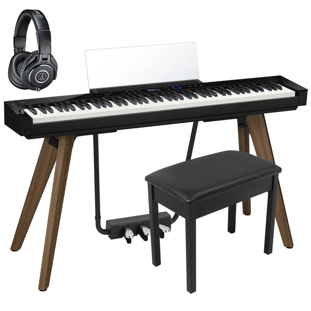Casio PX-S7000 Digital Piano - Black HOME ESSENTIALS BUNDLE