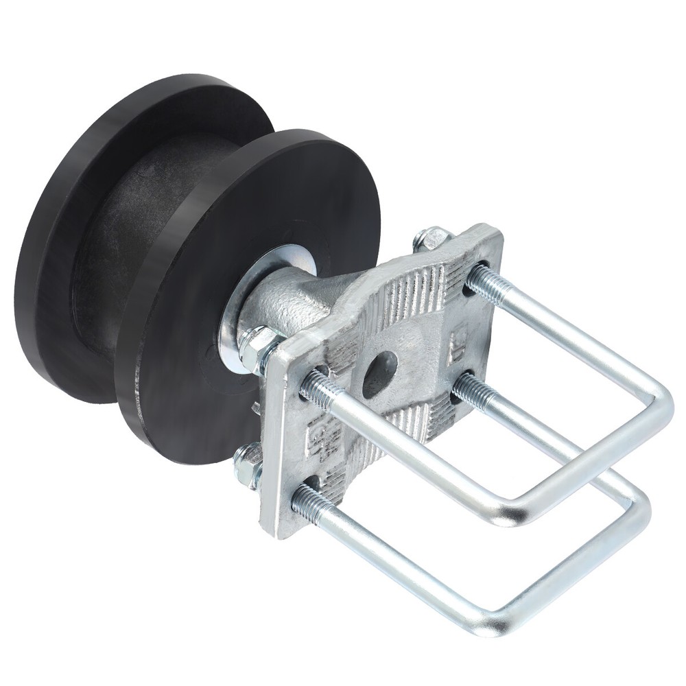 4" Square Post x 2 1/2" Round Gate Frame Premium Nylon Cantilever Roller US