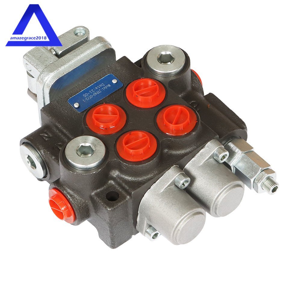 2 Spool 11GPM Hydraulic Control Valve Double Acting Tractor Loader W/Joystick
