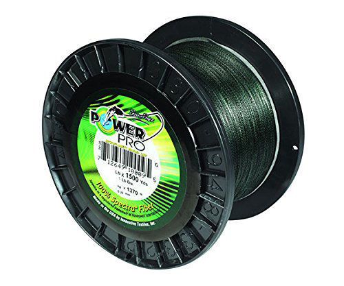 Power Pro Braided Line Original PowerPro 1500yd Spool [Green, Hi-Vis, Red]