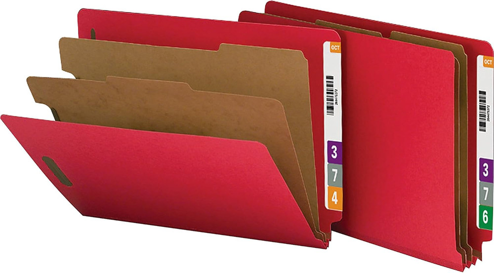 Recycled End Tab Classification Folders (NATSP17372)