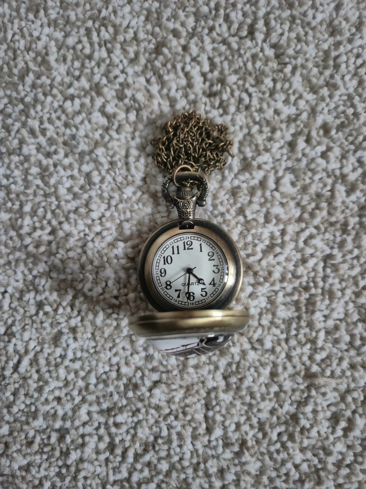 Train Pocket Watch - Miniature - New Battery
