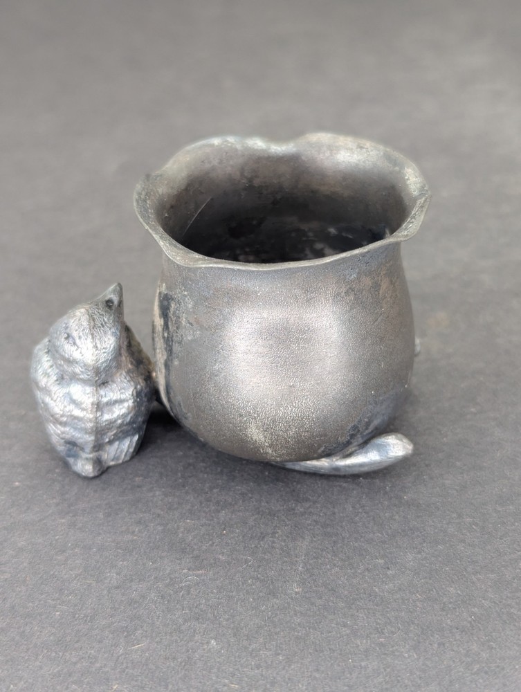 Chick Baby Bird Wishbone Toothpick Holder 346 Vtg Warren Silver Plate Co