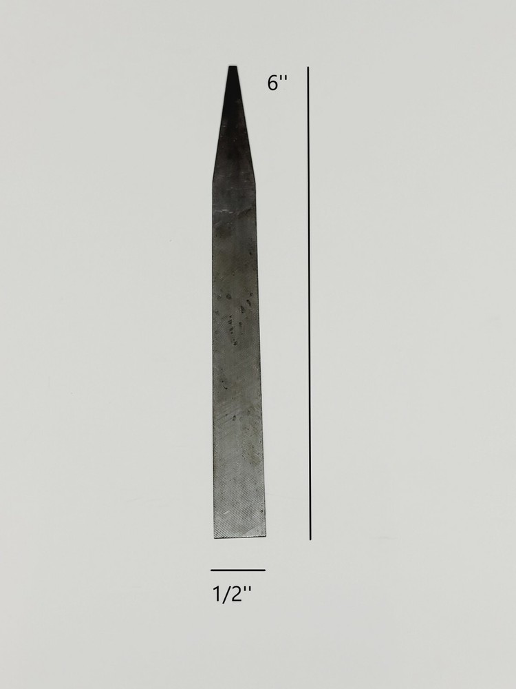 6" 0.3mm super fine flexible flat file 2pc
