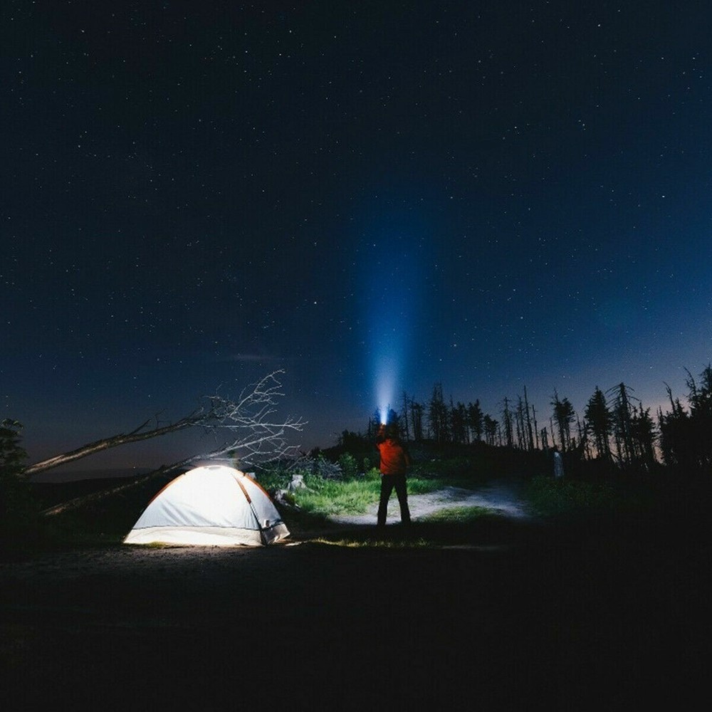 2 PACK LED Flashlight Rechargeable USB LED Tactical Torch Light Lamp