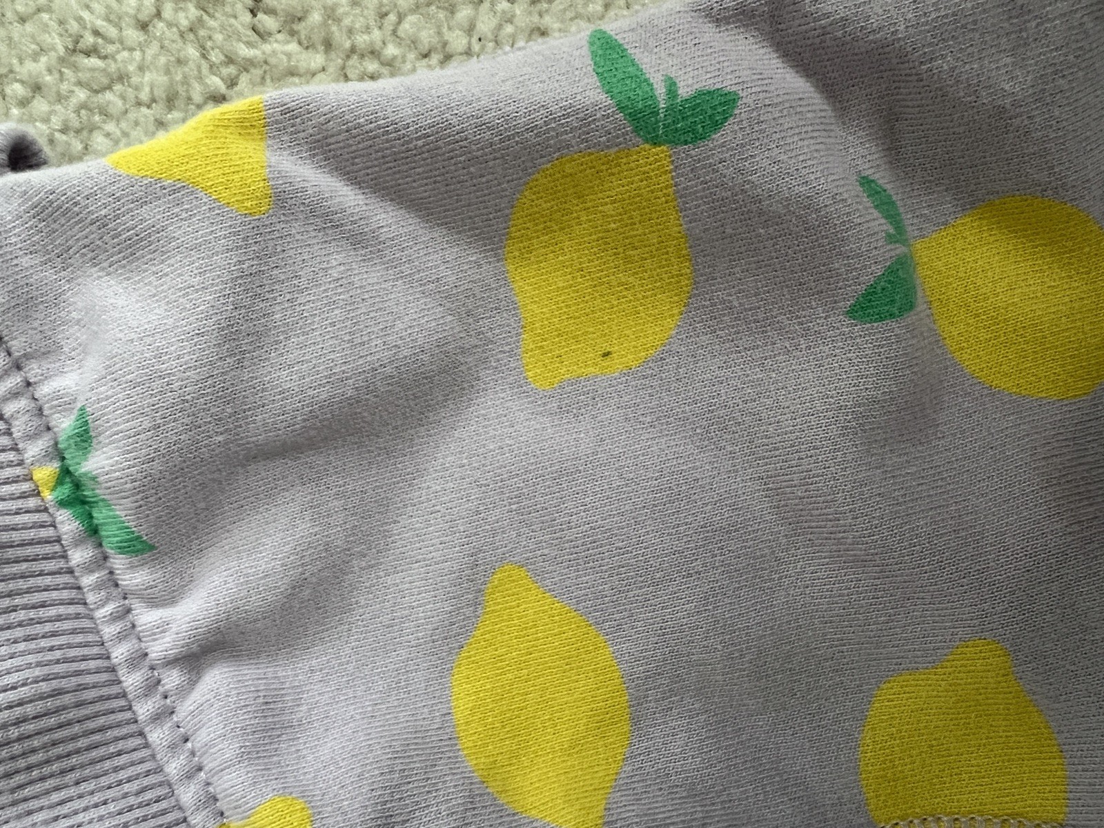 Hanna Andersson matching Purple Lemon Sweater & Pants Set. Size 6-12 mos, 70 cm