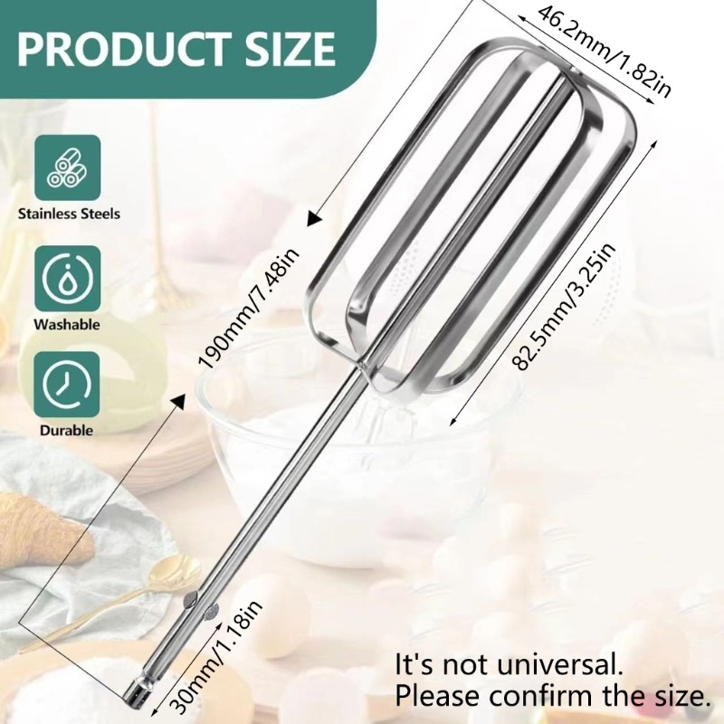 2Pcs Hand Mixer Beaters Blender Attachment Hand Mixer Replacement Beaters