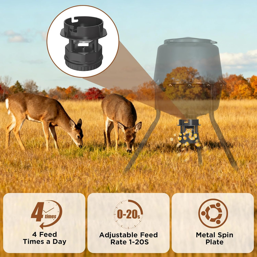 Deer Feeder Motor-Replacement Part Compatible with Moultrie Pro Series,Tripod &