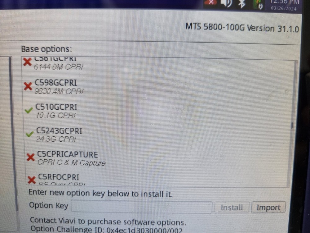 VIAVI MTS 5800 Network Tester (100GbE)