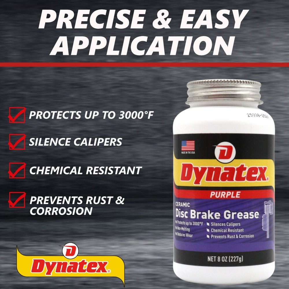 Dynatex Ceramic Disc Brake Grease 8 oz High-Temp EPDM Safe (Single)