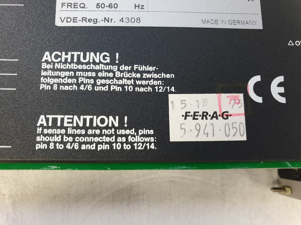 Schroff SPF 124 Power Supply Module - Unused