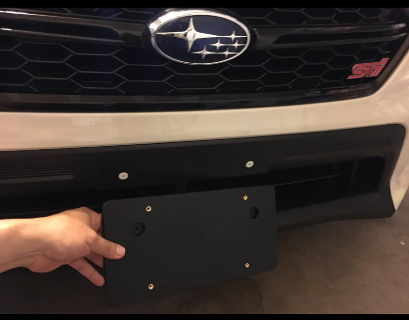 Bumper Rectangular Holes License Plate Kit Bracket for SUBARU WRX 2012-2014 New