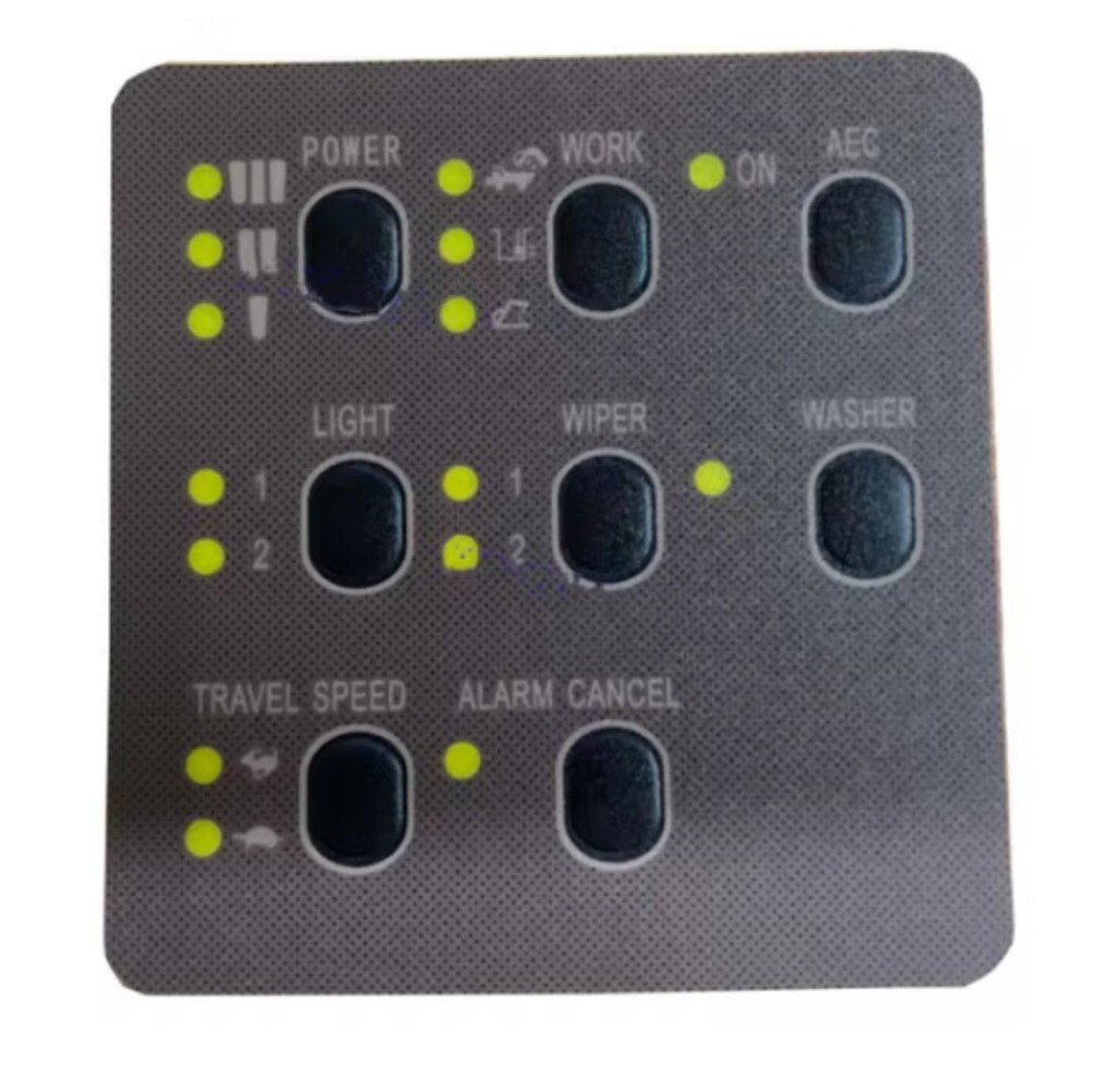1pc Excavator Cab Display Button Accessories Meter Sticker For CAT 320B/C/D